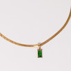 Colgante insignia esmeralda